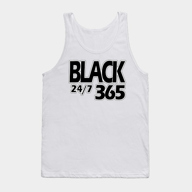 Black 24/7 365 Tank Top by Glass Table Designs